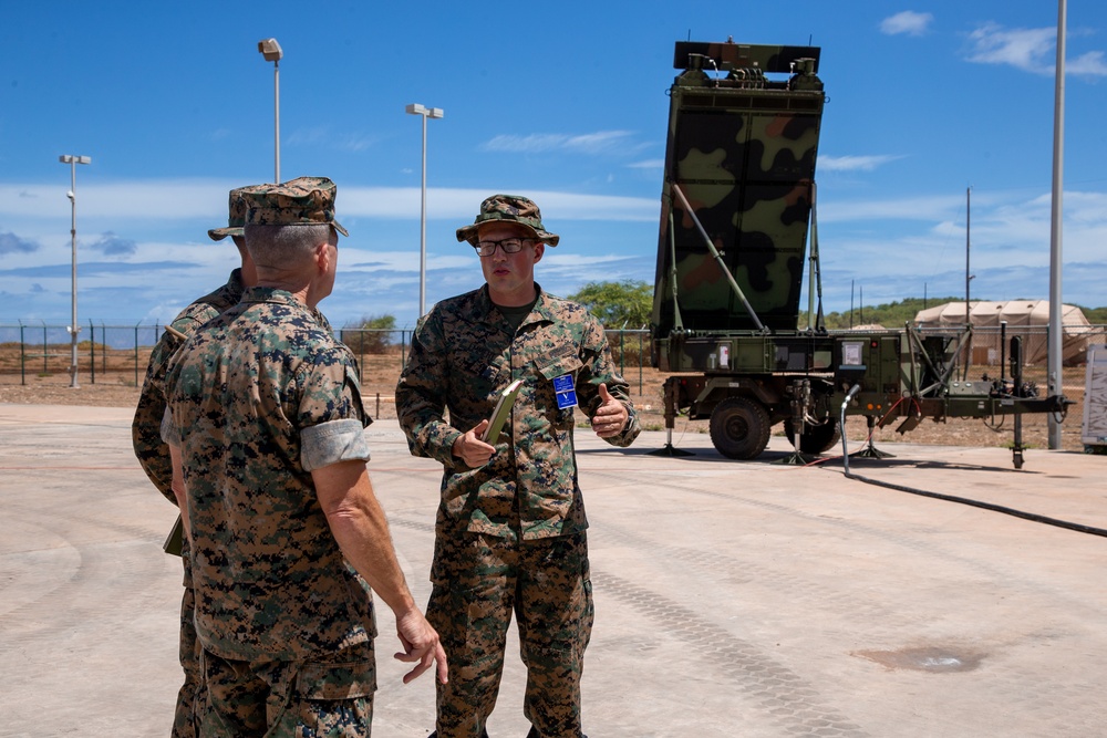 Maj. Gen. Jay Bargeron tours Barking Sands