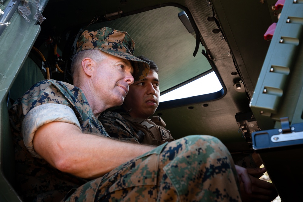 Maj. Gen. Jay Bargeron tours Barking Sands