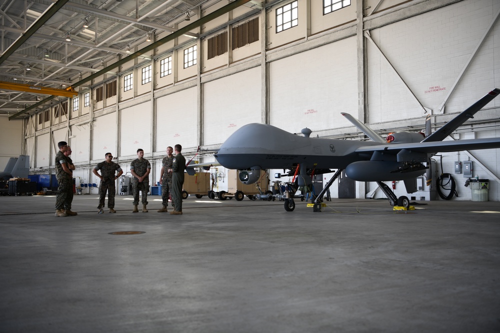 U.S. Marines tour AF MQ-9 ops