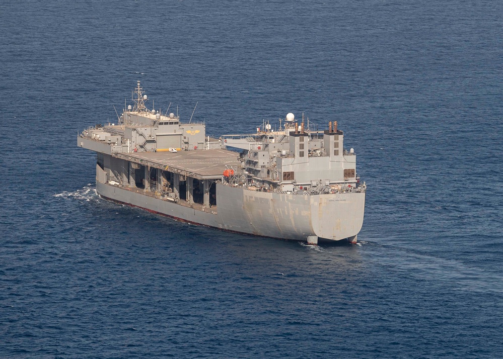 USS Hershel “Woody” Williams and USS Lewis B. Puller sail side-by-side