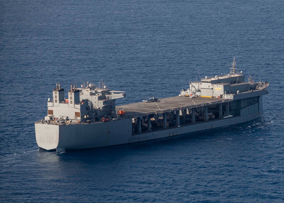 USS Hershel “Woody” Williams and USS Lewis B. Puller sail side-by-side