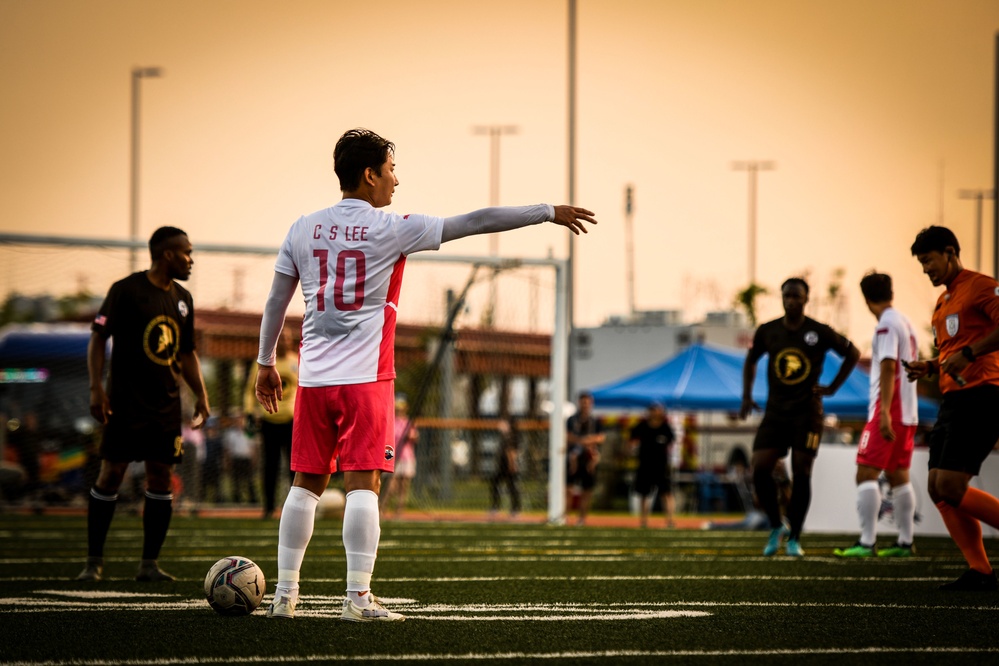 Legends Soccer Match - U.S. Soldiers vs 2002 South Korean World Cup Team