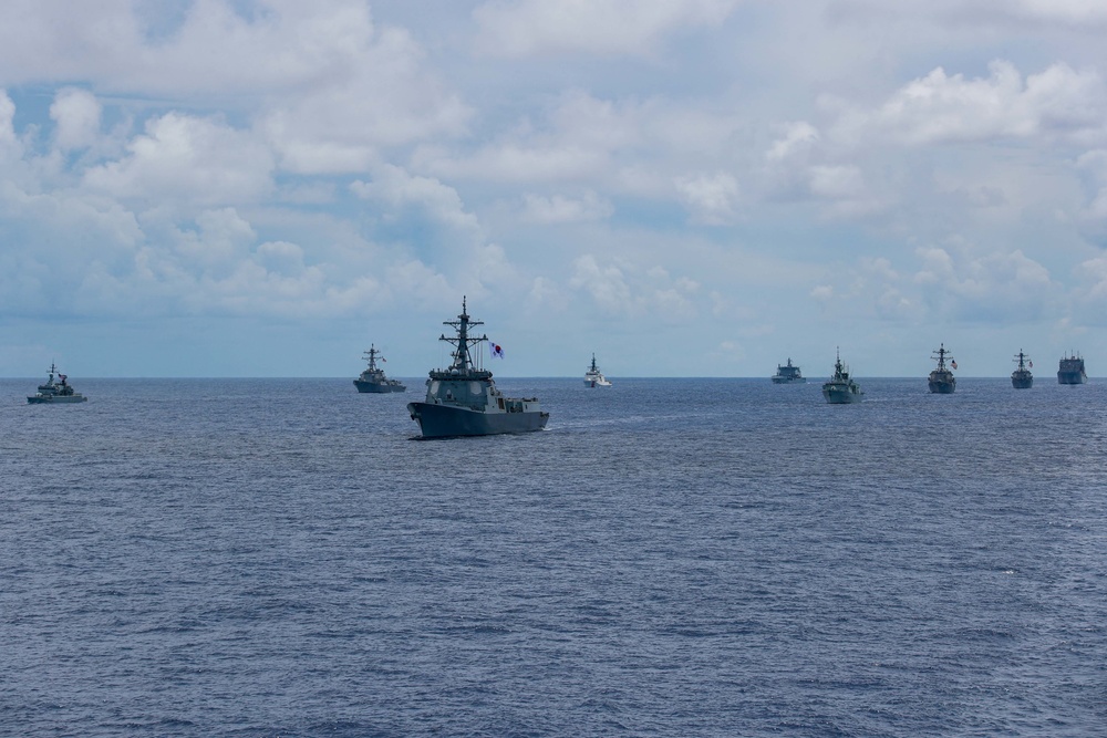 RIMPAC 2022 Fleet Sails in Formation