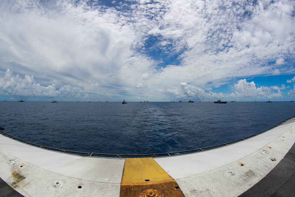 RIMPAC 2022 Fleet Sails in Formation