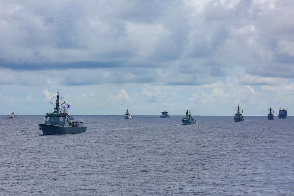 RIMPAC 2022 Fleet Sails in Formation
