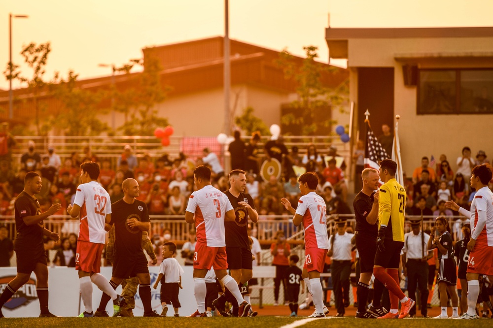 Legends Soccer Match - U.S. Soldiers vs 2002 South Korean World Cup Team