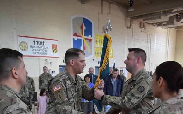 110th IO Battalion Welcomes New Commander in Official Ceremony
