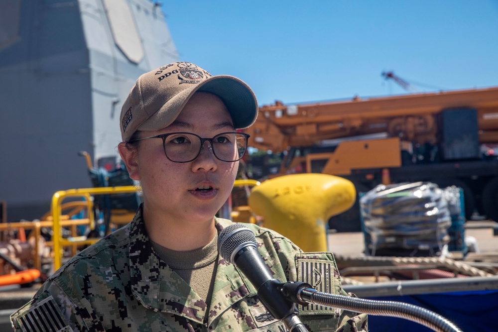 USS Dewey (DDG 105) Conducts Change of Command Ceremony