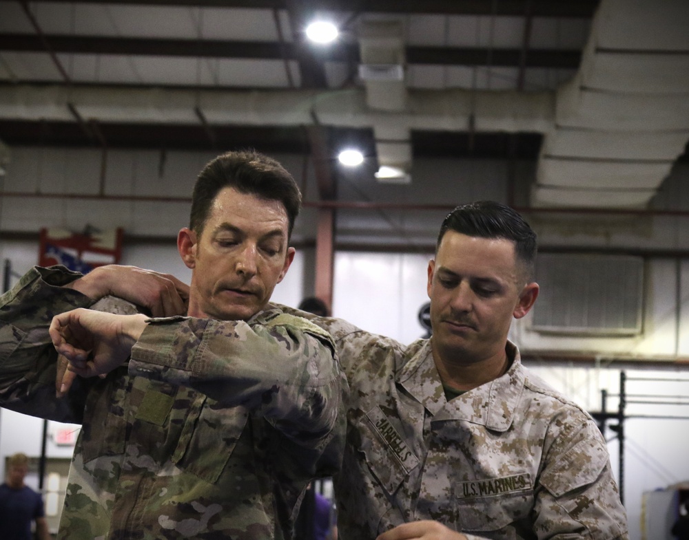 Soldiers Train in Marine Corps Martial Arts Program
