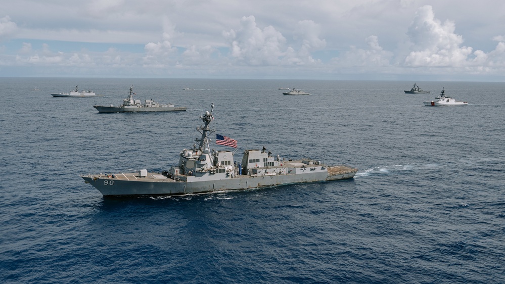 RIMPAC 2022 Fleet Sails in Formation