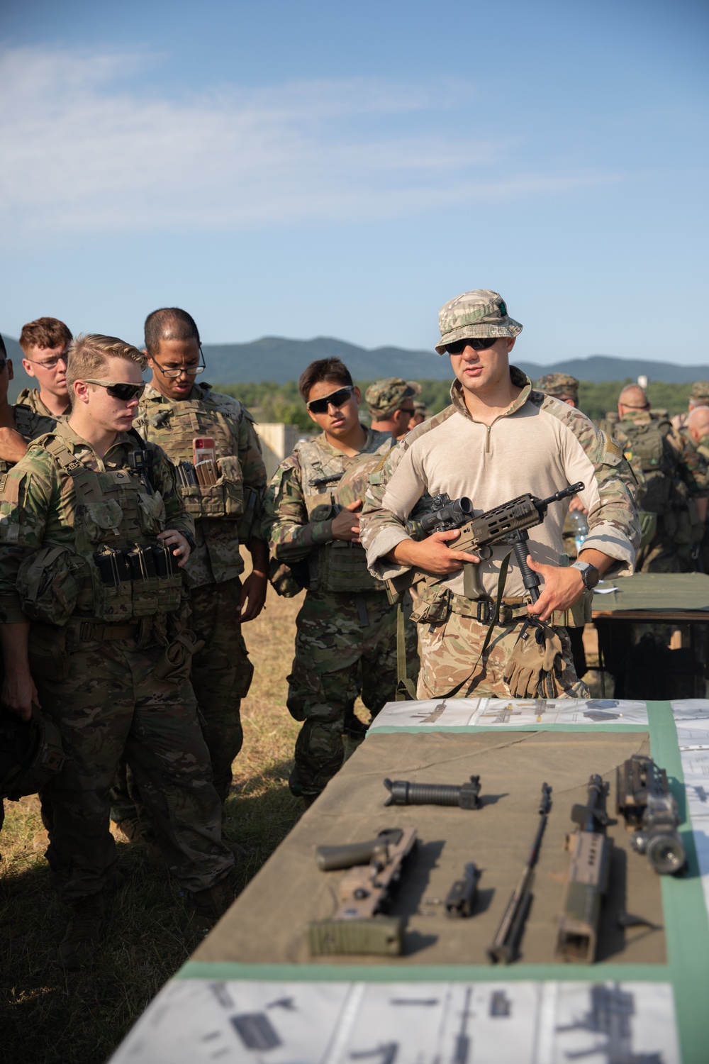 Partner forces participate in weapons exchange during Platinum Lion ‘22