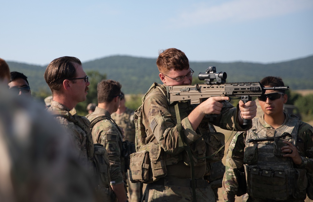Partner forces participate in weapons exchange during Platinum Lion ‘22