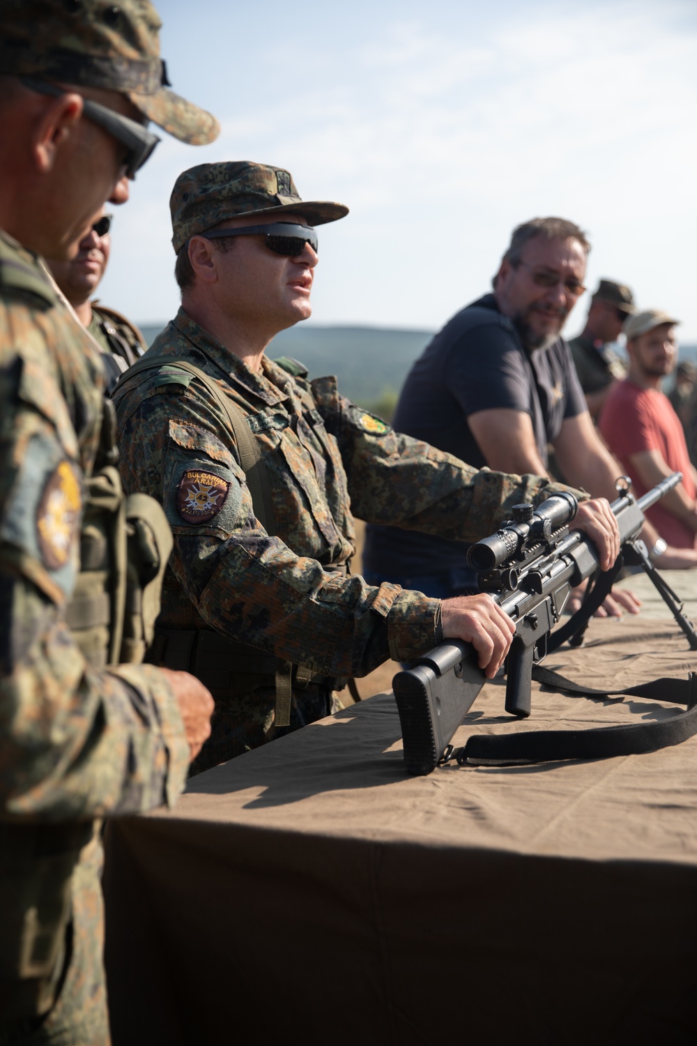 Partner forces participate in weapons exchange during Platinum Lion ‘22