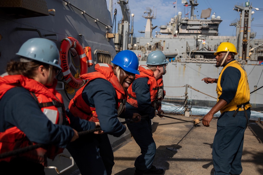 The USS Bainbridge is on a scheduled deployment in the U.S. Naval Forces Europe area of operations, employed by U.S. Sixth Fleet to defend U.S., Allied and Partner interests.