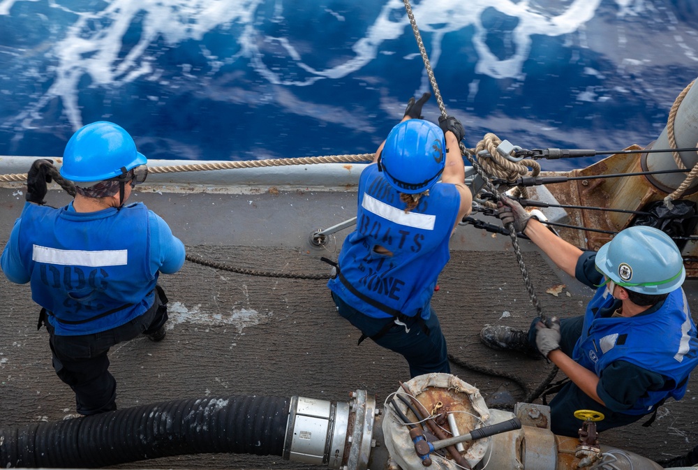 The USS Bainbridge is on a scheduled deployment in the U.S. Naval Forces Europe area of operations, employed by U.S. Sixth Fleet to defend U.S., Allied and Partner interests.