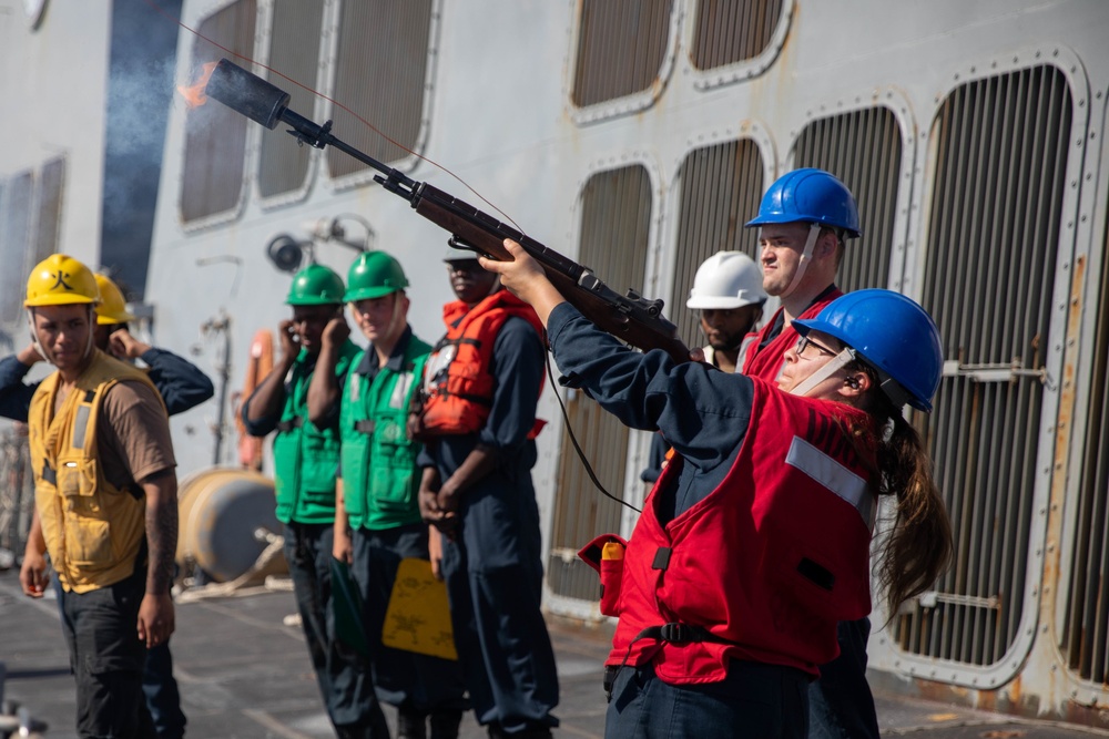 The USS Bainbridge is on a scheduled deployment in the U.S. Naval Forces Europe area of operations, employed by U.S. Sixth Fleet to defend U.S., Allied and Partner interests.