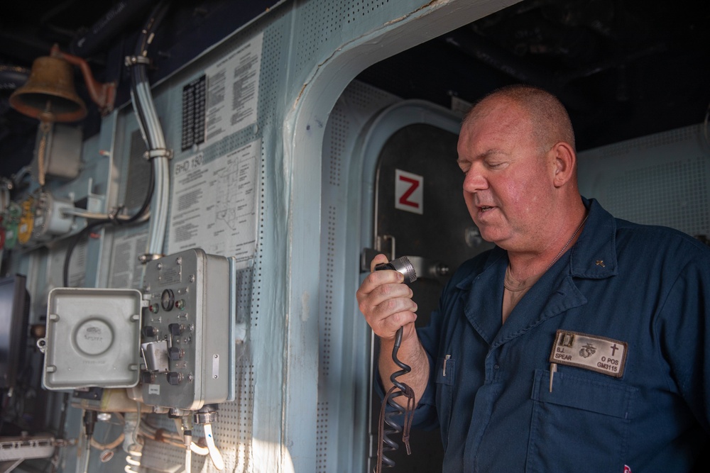 The USS Bainbridge is on a scheduled deployment in the U.S. Naval Forces Europe area of operations, employed by U.S. Sixth Fleet to defend U.S., Allied and Partner interests.