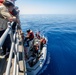 San Jacinto Sailors Conducts Boat Operation in the Mediterranean Sea