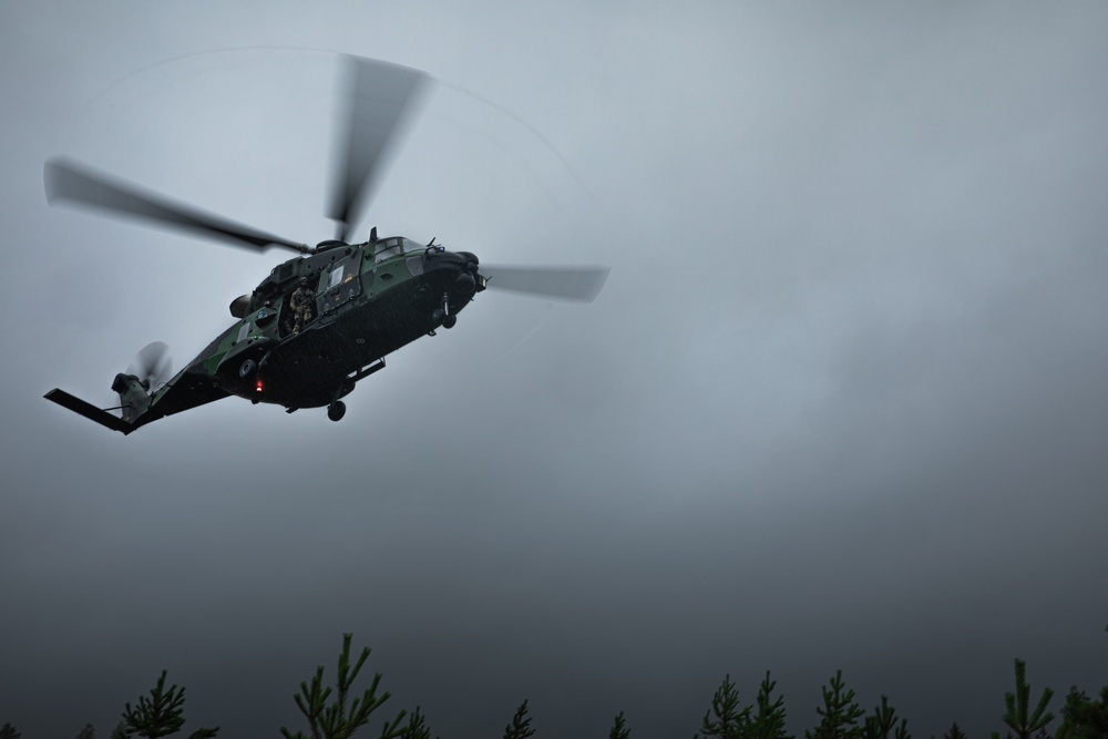 Army Cavalry Scouts Conduct Air-Infiltration Operation