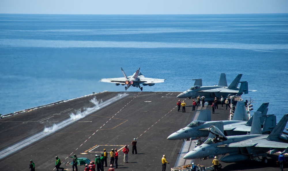 The Harry S. Truman Carrier Strike Group is on a scheduled deployment in the U.S. Naval Forces Europe area of operations, employed by U.S. Sixth Fleet to defend U.S., allied and partner interests.