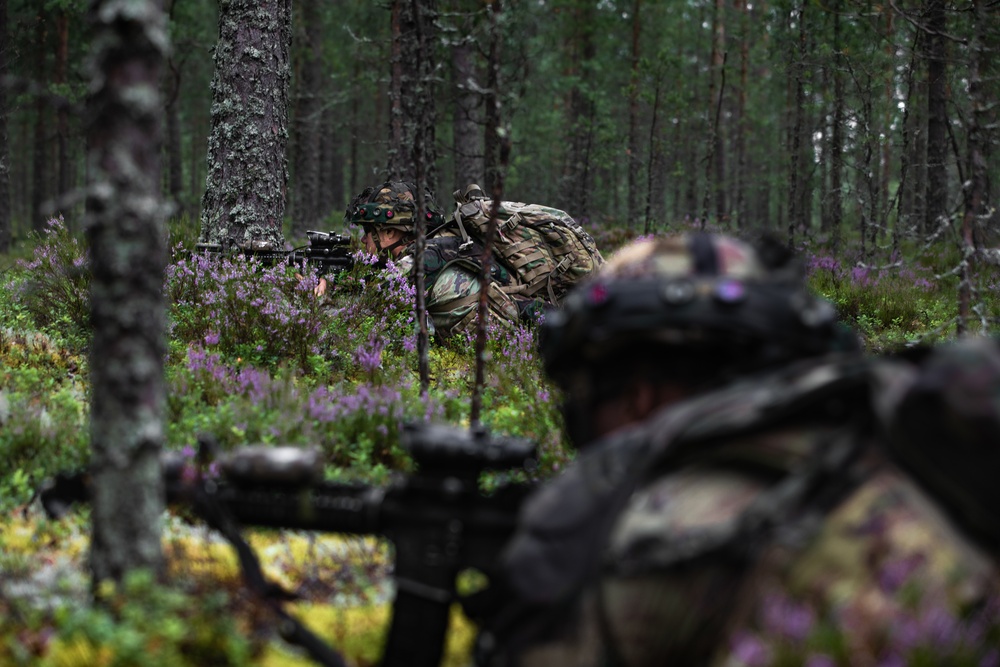 Army Cavalry Scouts Conduct Air-Infiltration Operation