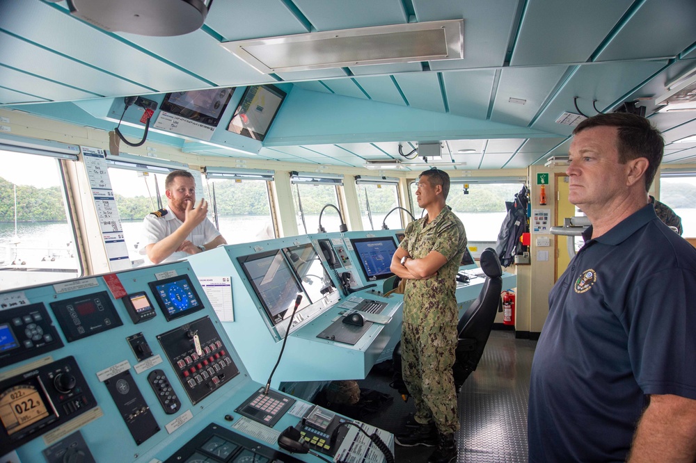 U.S. Ambassador to the Republic of Palau tours UK Royal Navy Ship during Pacific Partnership 2022