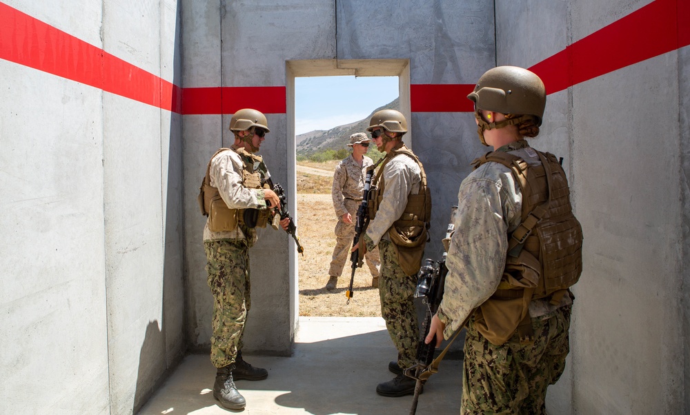 U.S. Naval Academy midshipmen take on U.S. Marine Corps Training