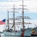 USCGC Eagle ports alongside USS Constitution