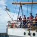 USCGC Eagle ports alongside USS Constitution