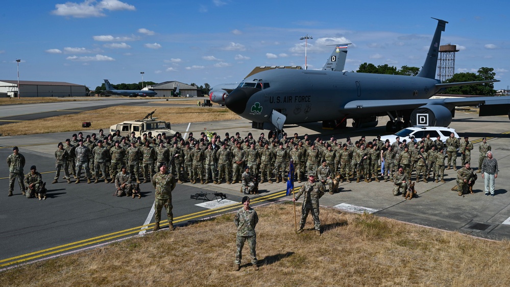 DVIDS - Images - 100th Security Forces Squadron jet adoption ceremony ...