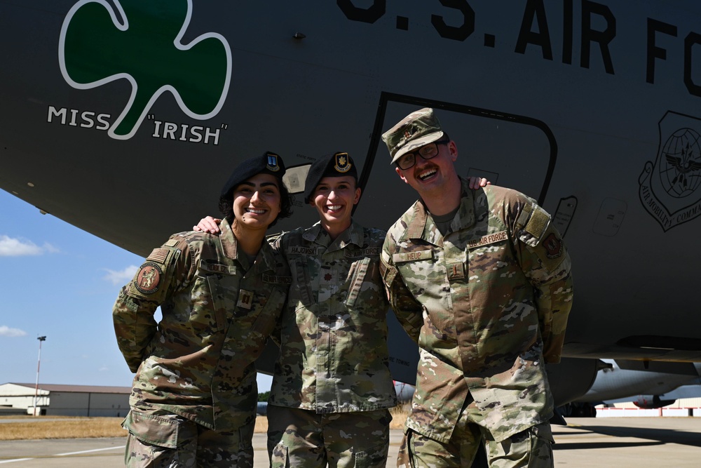 100th Security Forces Squadron jet adoption ceremony