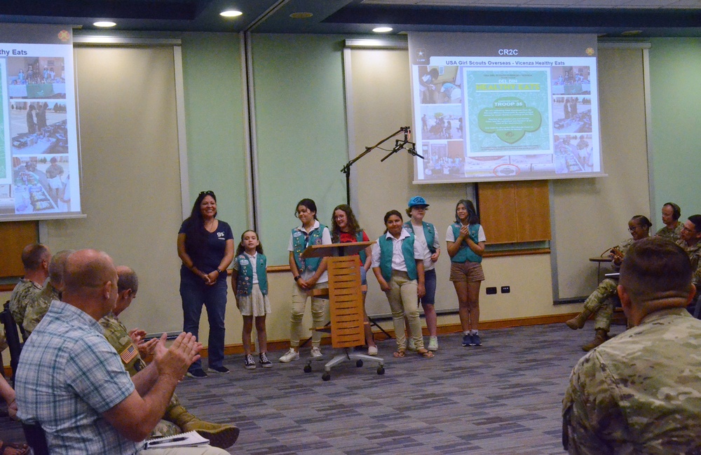 Girl Scouts offer healthy eats to Del Din Soldiers