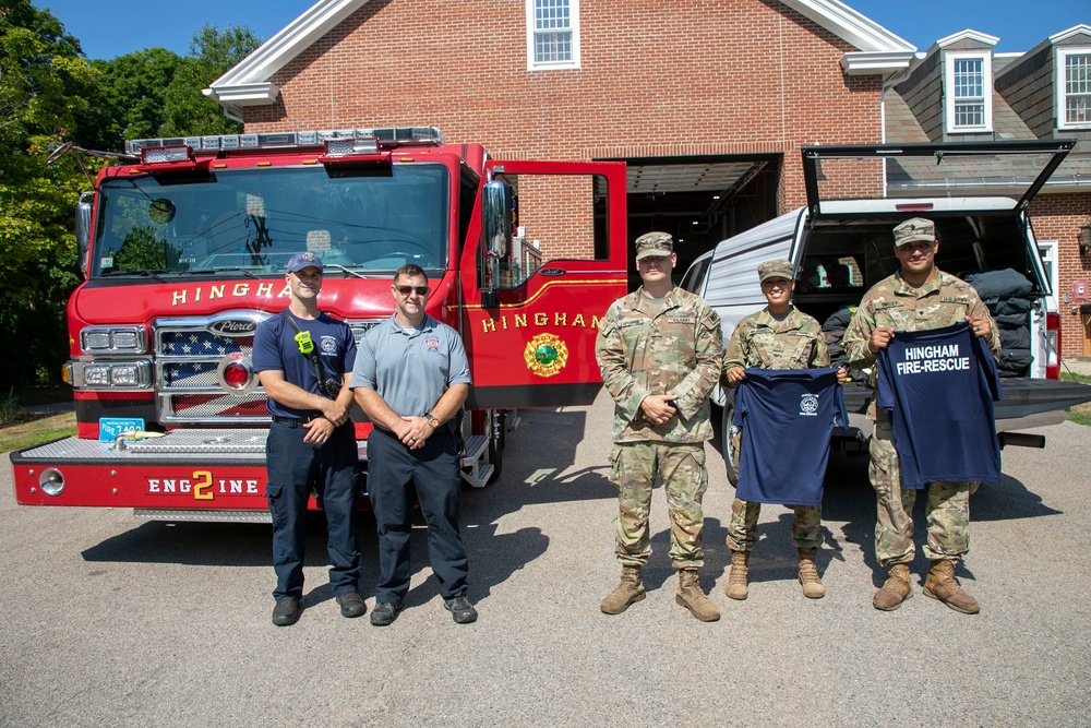 Massachusetts Fire departments donate gear to Military Division