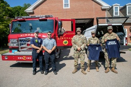 Massachusetts Fire departments donate gear to Military Division