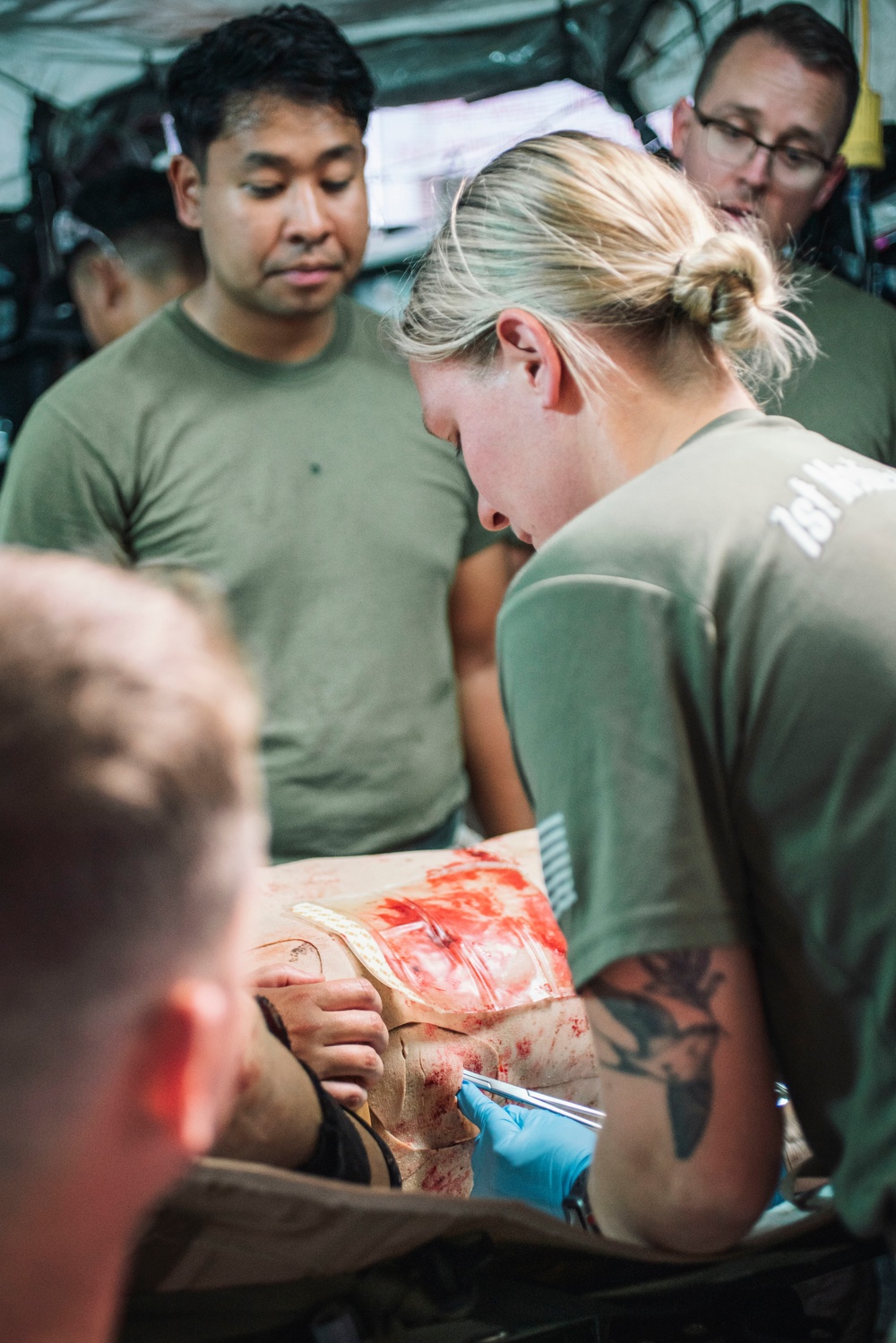 13th MEU Shock Trauma Platoon Conducts Medical Training during RUT