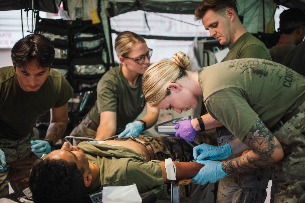 13th MEU Shock Trauma Platoon Conducts Medical Training During RUT