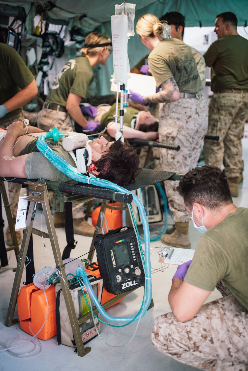 13th MEU Shock Trauma Platoon Conducts Medical Training During RUT