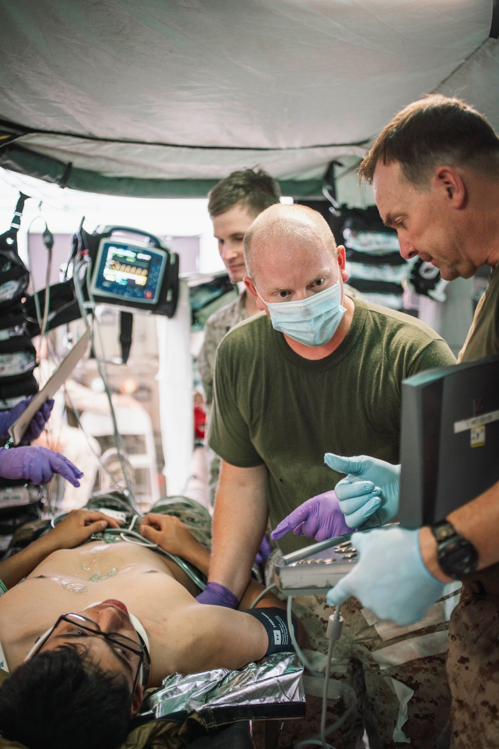 13th MEU Shock Trauma Platoon Conducts Medical Training During RUT