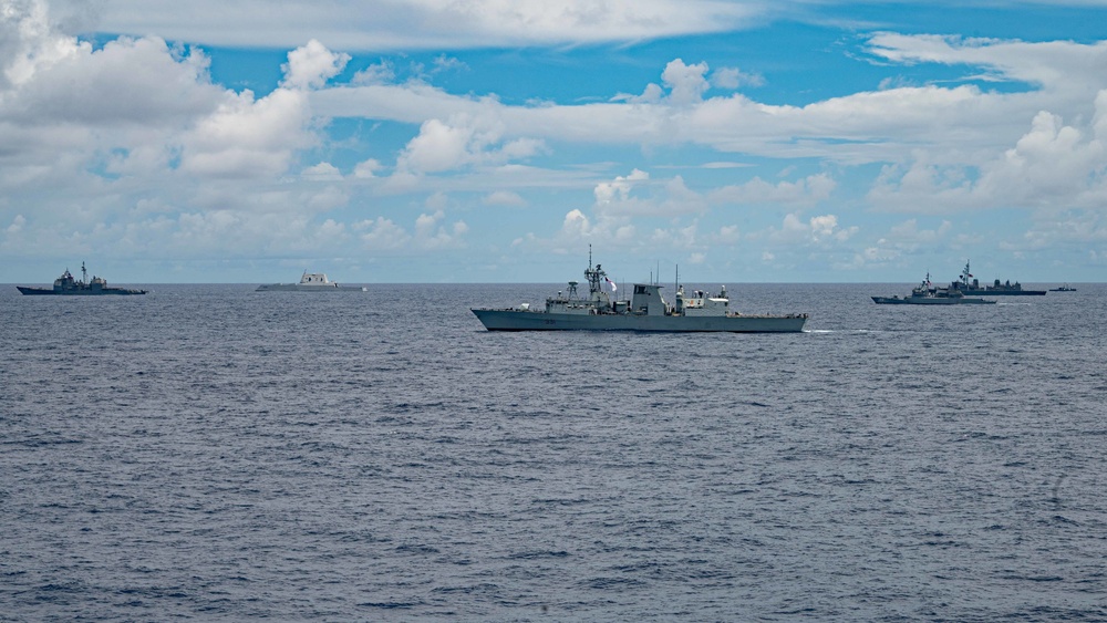 RIMPAC 2022 Fleet Sails in Formation