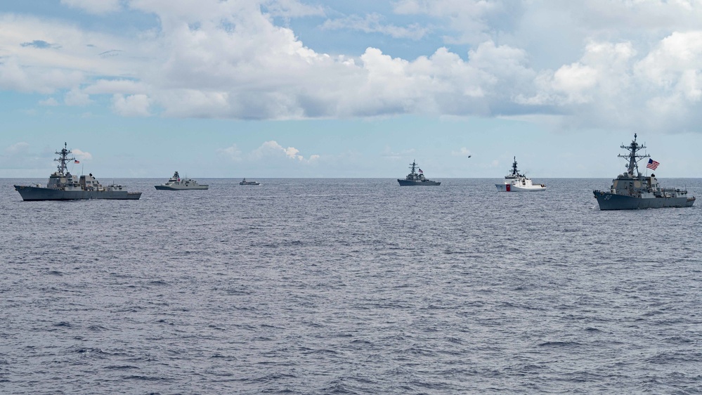 RIMPAC 2022 Fleet Sails in Formation