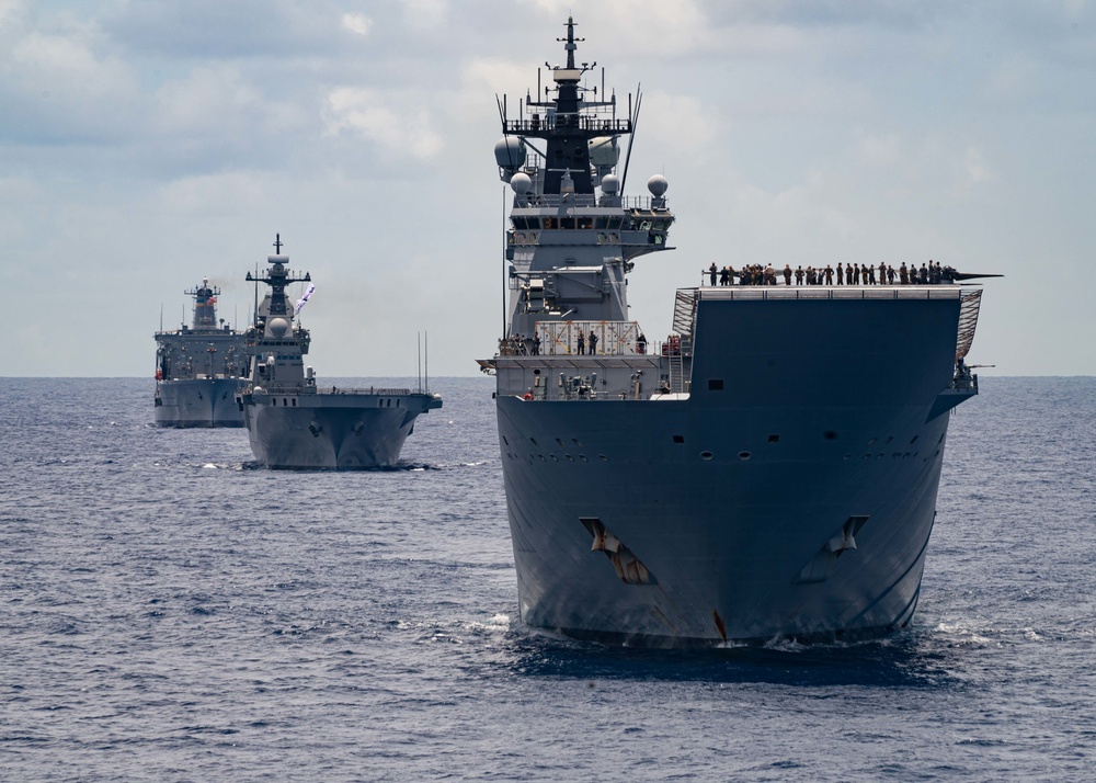 RIMPAC 2022 Fleet Sails in Formation