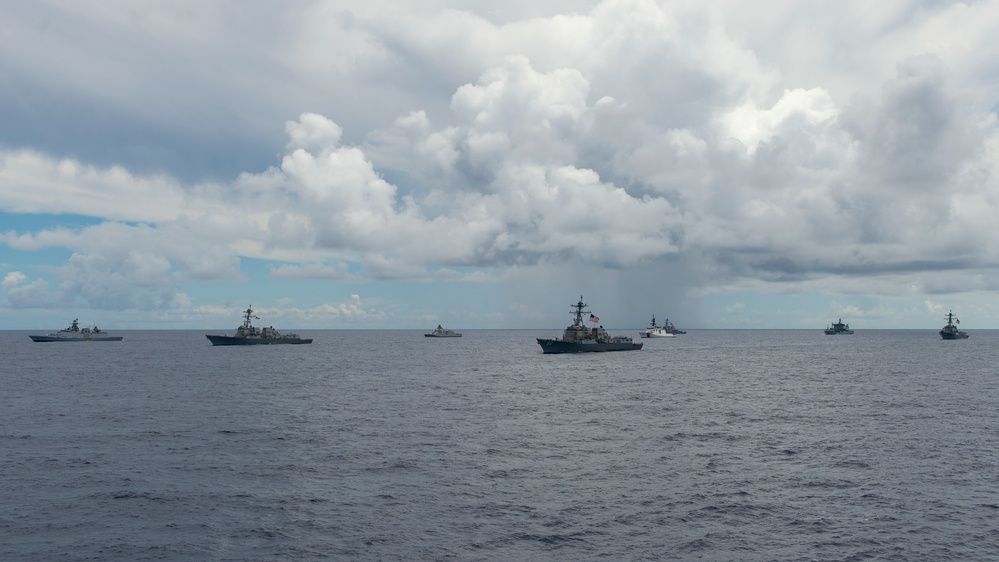 RIMPAC 2022 Fleet Sails in Formation