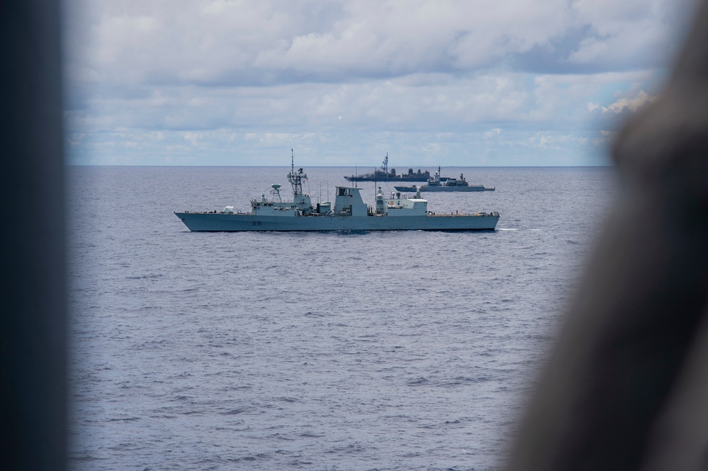 RIMPAC 2022 Fleet Sails in Formation