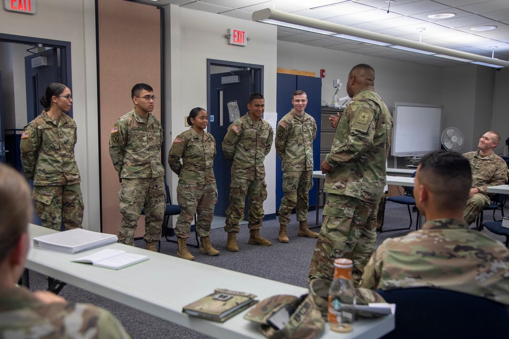 Sgt. Maj. Darnell Cabell visits Fort Drum