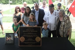 The Rennison Family and Bronze Plaque
