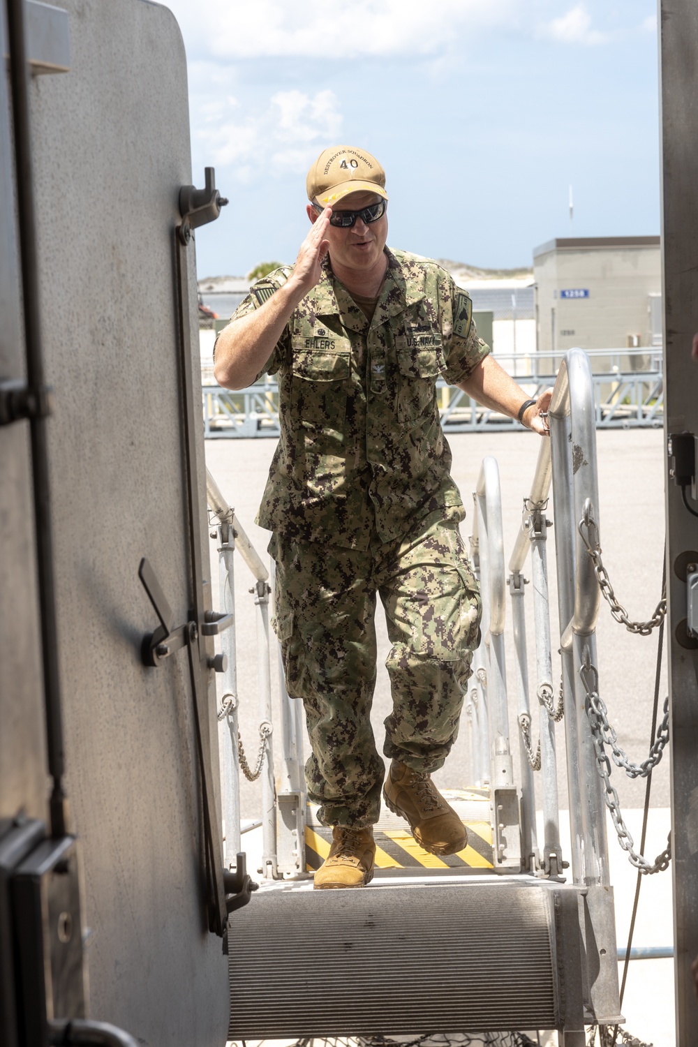 DESRON 40 tours USNS Burlington