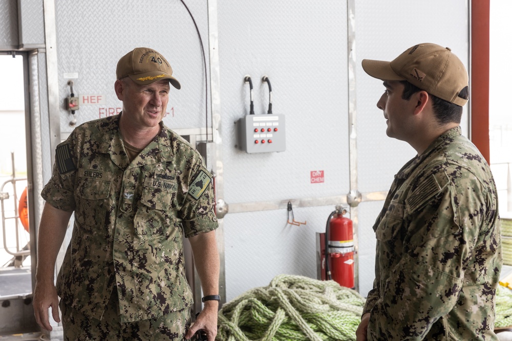 DESRON 40 tours USNS Burlington