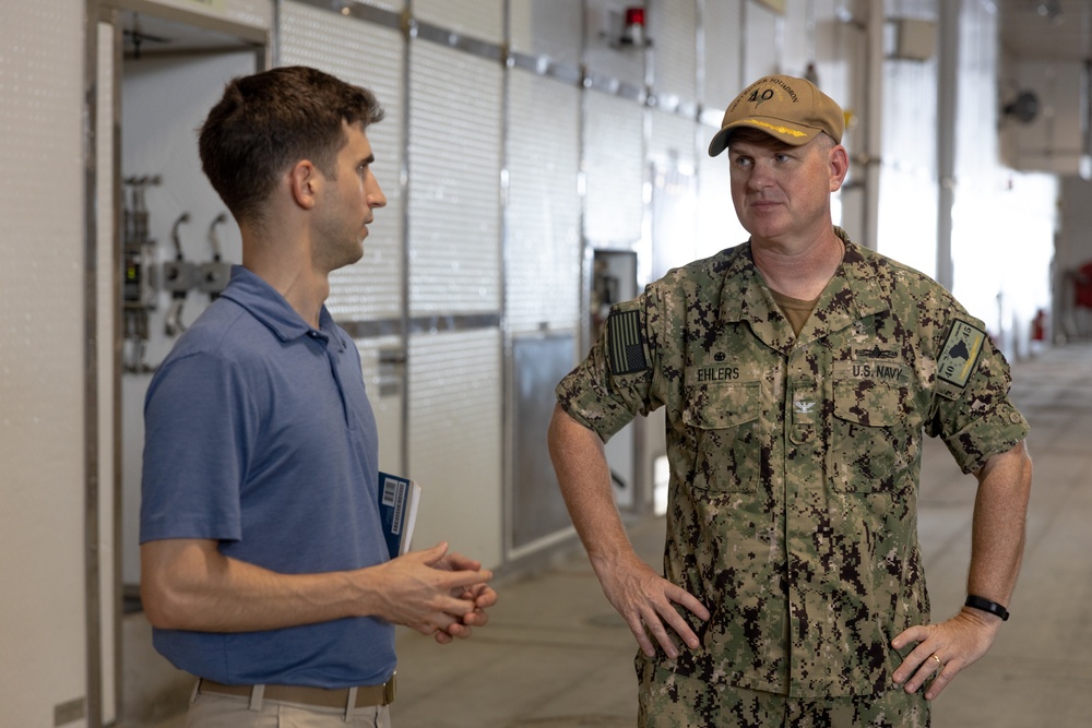 DESRON 40 tours USNS Burlington