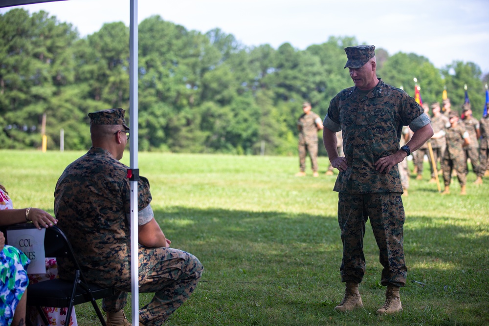 Weapons Training Battalion Change of Command Ceremony