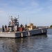 Combat Logistics Regiment 2 and 2nd Marine Division embark tactical vehicles aboard U.S. Navy landing craft during Technology Operational Experimentation Exercise 2022